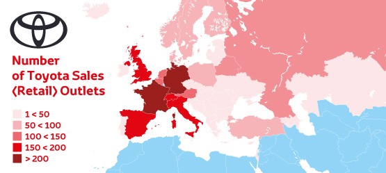 Toyota European dealer network. 