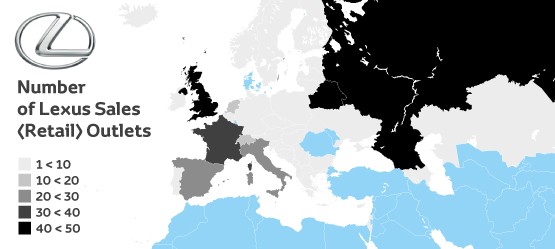 Lexus European dealer network.