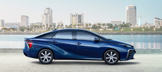 Car next to watefront