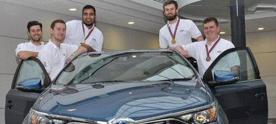 A group of Toyota apprentices