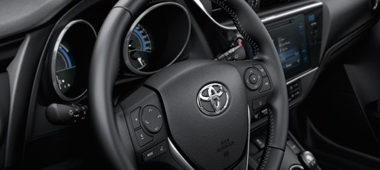 Interior view of a Toyota