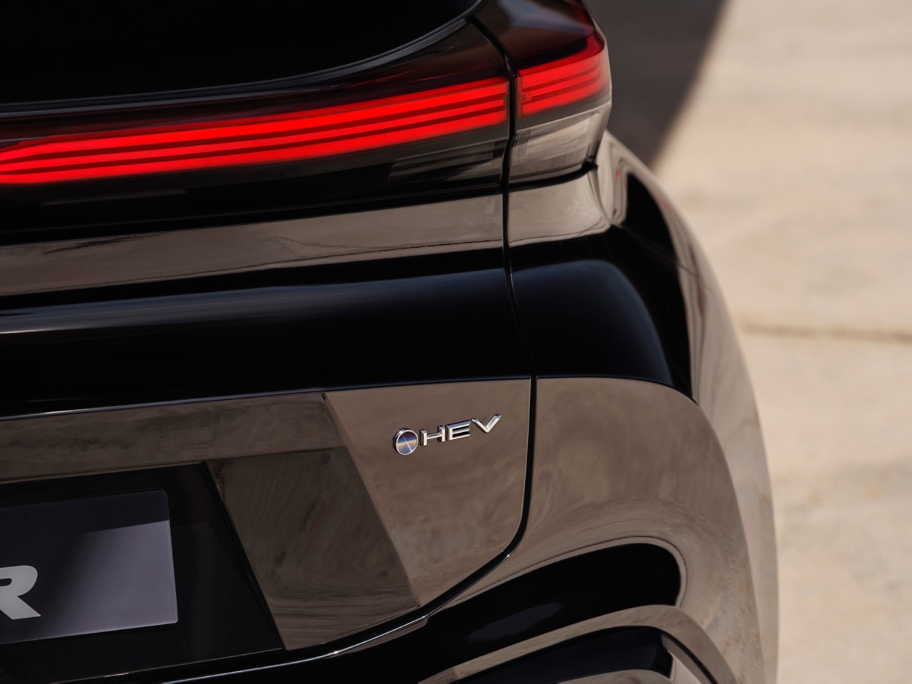 Hybrid Electric Vehicle Badge on C-HR